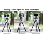 K&F Concept Lightweight Video Tripod O234AO+BV01 Smartphone Clamp (KF09.115V1) - Image 6