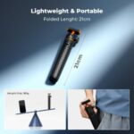 K&F Concept 25.6" Magnetic Quick Release Tripod 2-in-1 Extendable 360° Ball Head (KF09.181) - Image 2