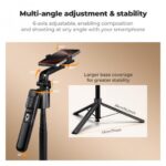 K&F Concept 71" Face Tracking Tripod 360° Auto Tracking Gesture Remote (KF15.0013) - Image 3