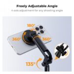 K&F Concept Popod 72" 3-in-1 Magnetic Phone Tripod Selfie Stick Remote (KF15.0015) - Image 4