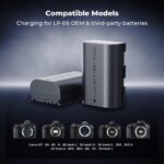 K&F Concept LP-E6NH 2-Pack Batteries + 18W Charger Canon EOS (KF28.0088) - Image 7