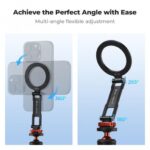 K&F Concept Magnetic Metal Phone Mount Cold Shoe Rotatable (KF31.196) - Image 5