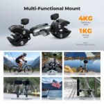 K&F Concept Dual Super Clamp 360° Ball Head Handlebar Mount (KF31.204S2) - Image 4