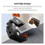 K&F Concept Super Crab Clamp Camera Mount Rotatable 1/4" 3/8" (KF31.218) - Image 5