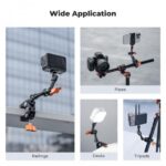 K&F Concept Super Crab Clamp Camera Mount Rotatable 1/4" 3/8" (KF31.218) - Image 2