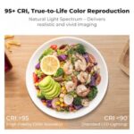 K&F Concept RGB Video Light 5000mAh Portable 360° LED Panel 2700-7500K CRI95+ (KF34.052) - Image 4