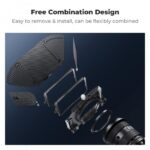 K&F Concept Matte Box Kit 4x5.65" Filter 67-95mm Adapters (2322V1) - Image 5