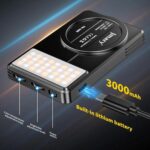 Jmary FM-168R Dual Color Temperature 160 LED Beads Portable Magnetic Phone Fill Light (Black) - Image 3