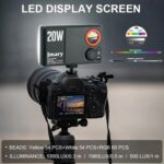 Jmary FM-180RGB For Photography DSLR Camera RGB LED Video Light 20W Fill Light - Image 3