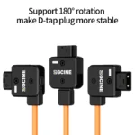 ZGCINE DT-LMS D-Tap to Lemo 2Pin Male Power Cable for Select RED ARRI and SONY Camera (Lemo Straight) - Image 2