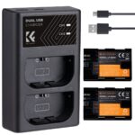K&F Canon LP-E6NH Battery Kit – 2 Batteries and Dual Charger (KF28.0021)