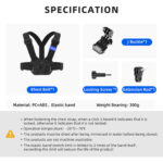 TELESIN Vest Chest Strap v2 for Action Cameras - Image 2
