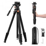K&F Concept 73" Aluminum Travel Tripod with Fluid Head (KF09.172)