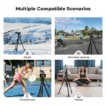 K&F Concept 73" Aluminum Travel Tripod with Fluid Head (KF09.172) - Image 2