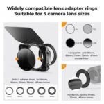K&F Concept Nano-Xcel Matte Box Kit for 4x5.65" Filters (SKU.2180) - Image 5