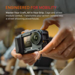 Tilta Camera Cage with Street Snap Accessory Kit for DJI Osmo Action 6 (Black) TA-T95-B-B - Image 10