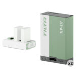 Tilta LP-E17 Kit with 2 Batteries and 2-Bay USB Charger (Ash Green) TBC-E17-A-AG
