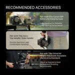 Tilta Lightweight Camera Cage Kit for Canon R6 Mark III TA-T99-A-B - Image 3