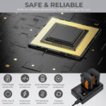 K&F Canon LP-E6NH Battery Kit – 2 Batteries and Dual Charger (KF28.0021) - Image 4
