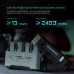 Tilta Portable Charging Station for NP-FZ100 Batteries (Off-White) TBC-FZ100-OW - Image 6