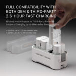 Tilta Portable Charging Station for NP-FZ100 Batteries (Off-White) TBC-FZ100-OW - Image 5