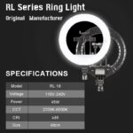 Vagner Pro RL-18 45cm Bi-Color LED Ring Light 55W - Image 13