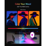 TELESIN Magnetic RGB Selfie Ring Light(P5-BGD-18) - Image 13