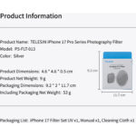 TELESIN UV Filter for iPhone 17 Pro/Pro Max Master Grip P5-FLT-013 - Image 6