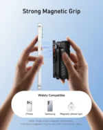 Telesin 4-in-1 Magnetic Selfie Stick with Carabiner ( P1-CSS-03WH) - Image 4