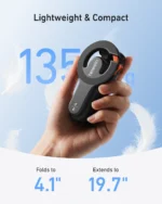 Telesin 4-in-1 Magnetic Selfie Stick with Carabiner ( P1-CSS-03WH) - Image 5