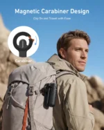 Telesin 4-in-1 Magnetic Selfie Stick with Carabiner ( P1-CSS-03WH) - Image 7