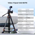 K&F Concept VA3+BV70 Entry-Level Tripod (KF09.167) - Image 3