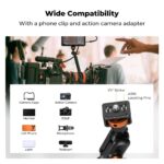 K&F Concept 22" Super Clamp Magic Arm, 1kg Load, Dual ARRI Pins (KF31.201S1) - Image 3