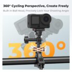 K&F Concept Motorcycle Handlebar Camera Mount, 360° Ball Head, 1/4" Screw (KF31.205) - Image 4