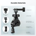 K&F Concept Motorcycle Handlebar Camera Mount, 360° Ball Head, 1/4" Screw (KF31.205) - Image 5