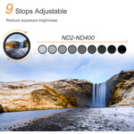 K&F Concept Variable ND2–ND400 62mm 1–9 Stop Multi-Coated Filter (KF01.1402) - Image 3
