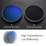 K&F Concept Variable ND2–ND400 62mm 1–9 Stop Multi-Coated Filter (KF01.1402) - Image 5