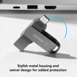 Lexar 64GB JumpDrive Dual Drive D400 USB 3.2 Gen 1 Flash Drive (USB-C / USB-A) - Image 6