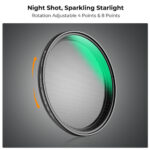 K&F Concept 52MM Variable Star 4-8 Filter, 18 Layer Green Coated Optical Glass (KF01.2327) - Image 4