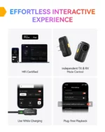 Hollyland LARK A2 Wireless Microphone System (Duo Version - Space Gray) - Image 3