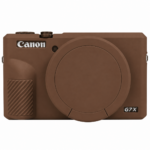 Generic Silicone Protection Case for Canon PowerShot G7X III (Brown)