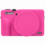 Generic Silicone Protection Case for Canon PowerShot G7X III (Rose)