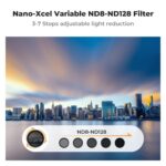 K&F Concept 82mm Variable ND8-ND128 Filter, 28-Layer Green Coating (KF01.1080) - Image 5