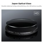 K&F Concept 82mm Variable ND8-ND128 Filter, 28-Layer Green Coating (KF01.1080) - Image 4
