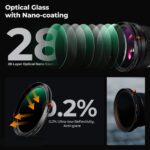 K&F Concept 82mm 2-in-1 CPL + Variable ND2-ND32 Filter 28-Layer Green Coating (KF01.1088V2) - Image 2