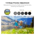 K&F Concept 3-in-1 Hybrid Filter ND2-32 + CPL + Black Diffusion 1/4 62mm (KF01.2066) - Image 8