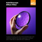 K&F Concept 67mm Kaleidoscope Effect Filter with Three Vacuum Cleaning Cloths (KF01.2487) - Image 3