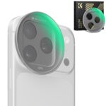 K&F Concept CPL Filter for iPhone 17 Pro/Pro Max, 28-Layer Green Coating - Silver (KF15.0053)