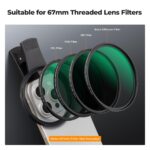 K&F Concept 67mm Phone Filter Clamp (KF31.142) - Image 3