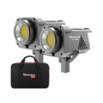 Vagner Pro 2x PL-100A 100W COB LED Bi-Color Video Light with 12 FX Effects + Vagner Pro VB-10 Carrying Bag